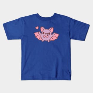 Cute Vampire Bat With Bow Tie Kids T-Shirt